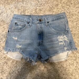 Wrangler‎ cutoff denim shorts (30in waist)-30x30-size 8-10